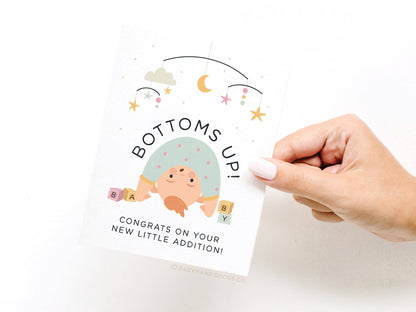 Bottoms Up Baby Greeting Card