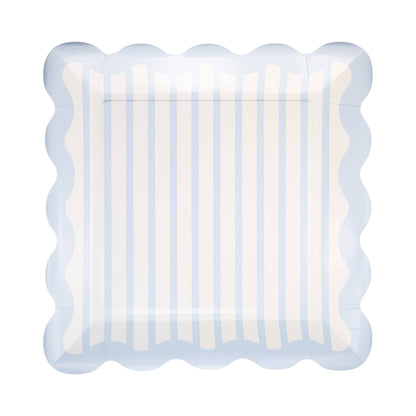 Blue Striped 10" Plate