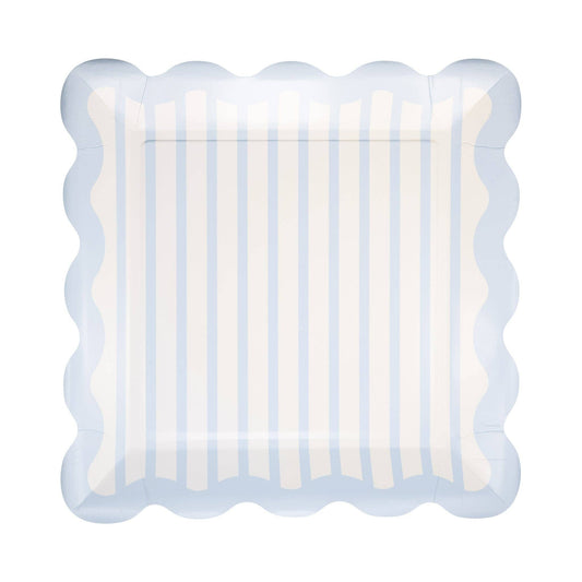 Blue Striped 10" Plate