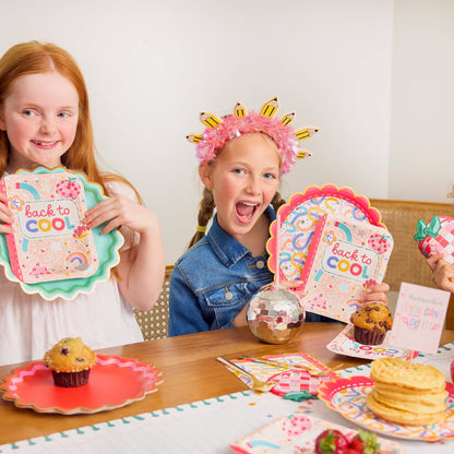 'Back to Cool' Paper Notebook Dessert Plates