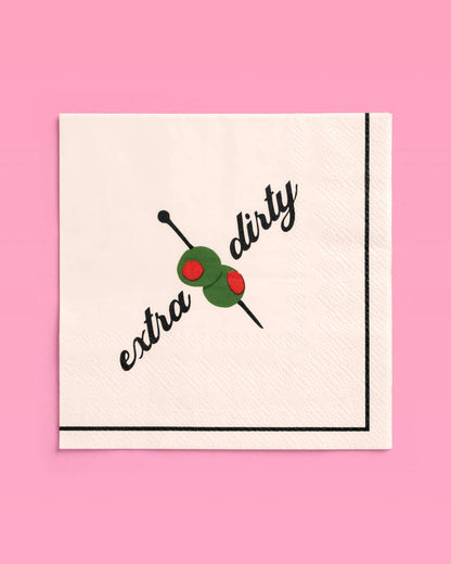Extra Dirty Martini Napkins
