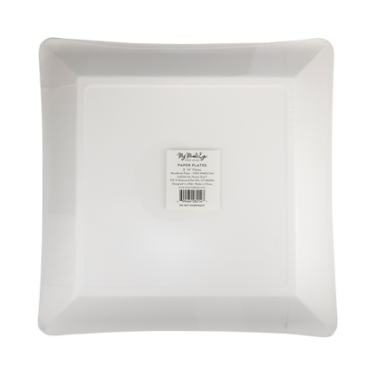 Pine Border Paper Plate