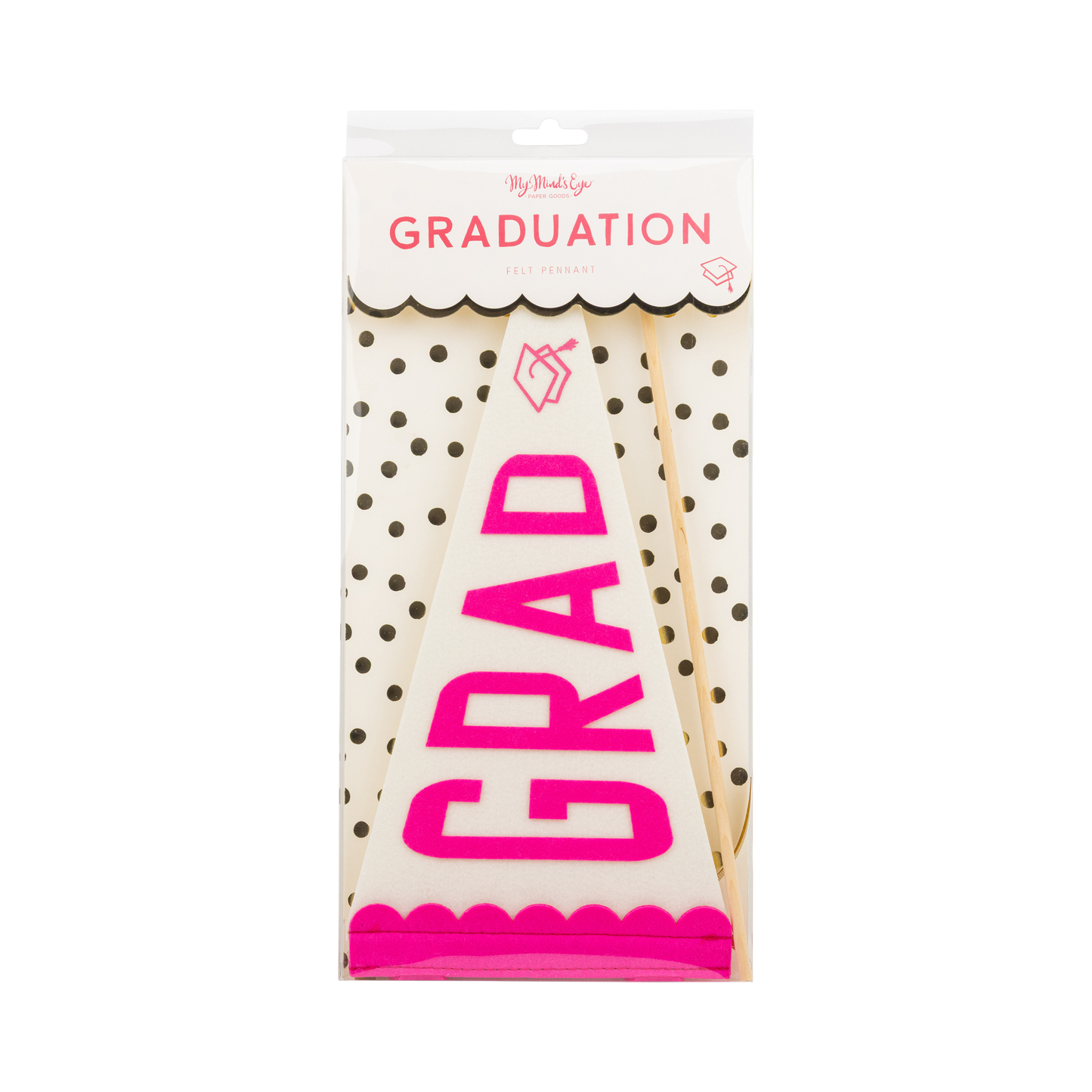 Pink Grad Felt Pennant Banner
