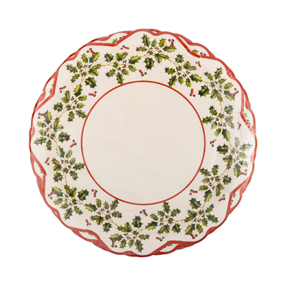 Holly Ivy Shaped Plate