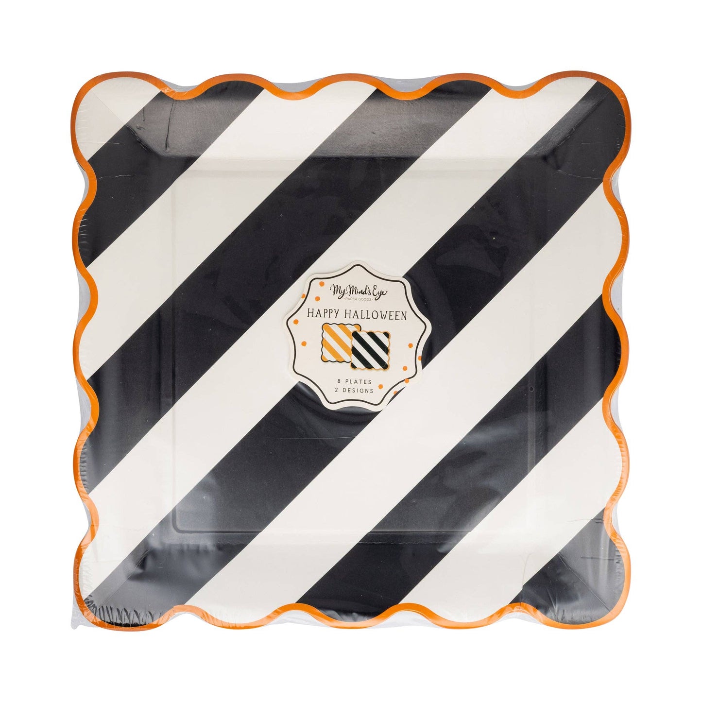 Striped 10" Paper Plate Set