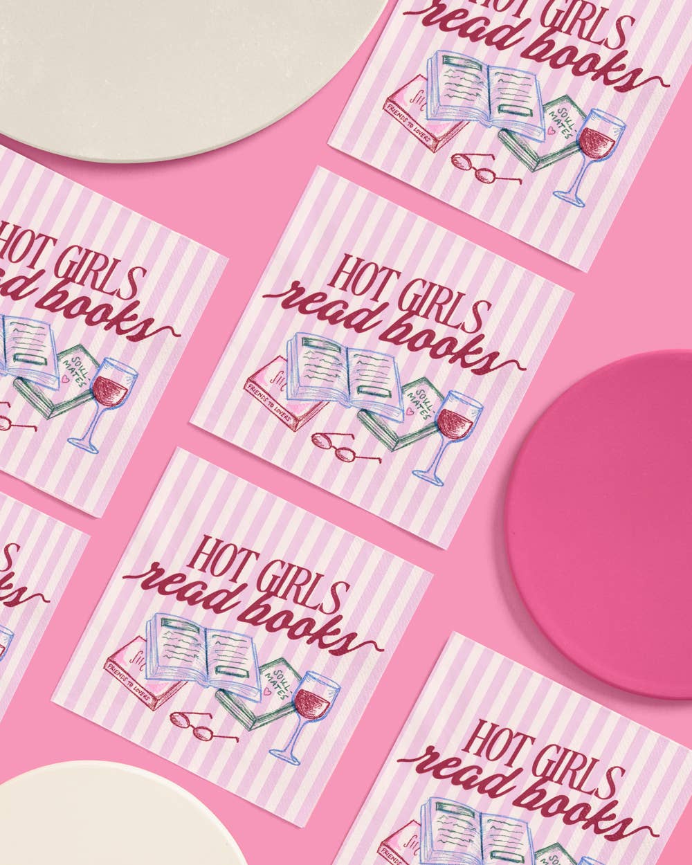 Hot Girls Book Club Napkins