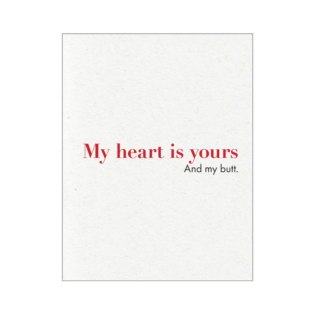 My Butt is Yours greeting card
