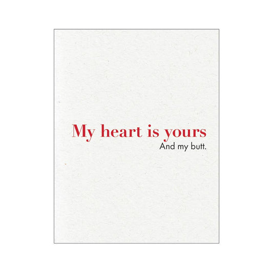 My Butt is Yours greeting card
