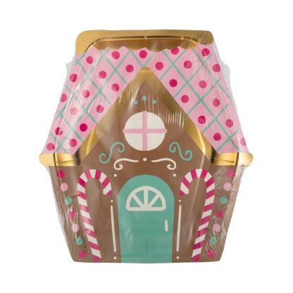 Sweet Gingerbread House Shaped Plate