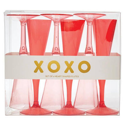 Acrylic Heart Champagne Flutes