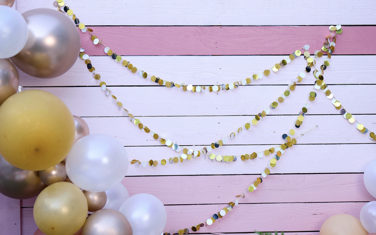 Metallic Confetti Garland