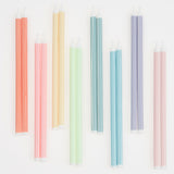 Mixed Striped Candles