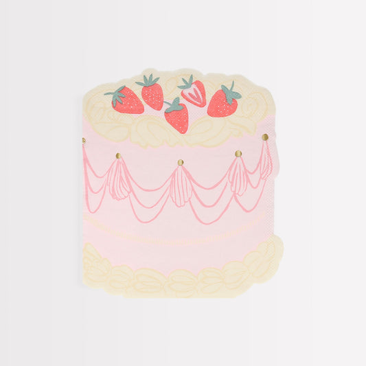 Pink Cake Napkin