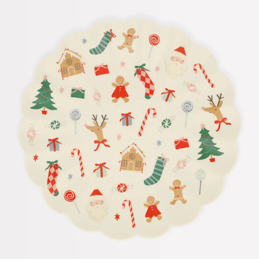 Jolly Christmas Melamine Large Plates