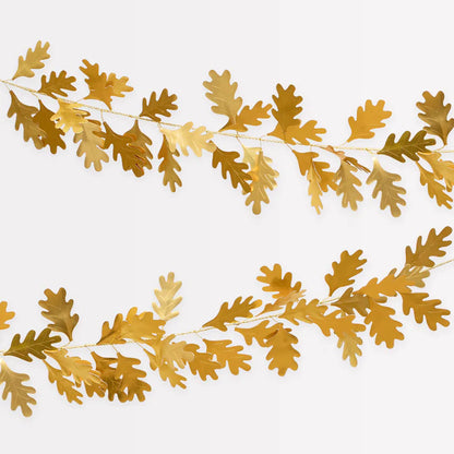 Gold Oak Leaves Garland