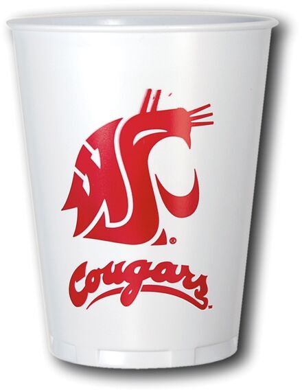 WSU Cougar Plastic Cup - 16oz.