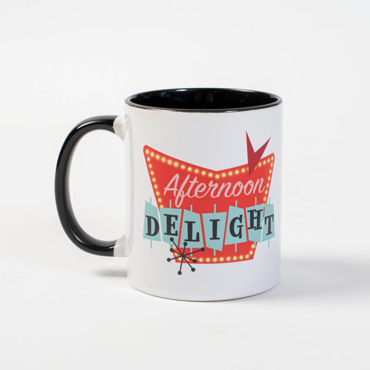 Afternoon Delight Retro Sign Coffee Mug