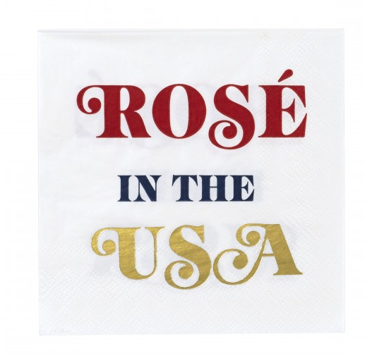 Rose In The USA Beverage Napkin