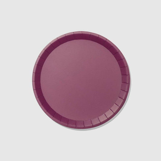 Plum Paper Plates - Large