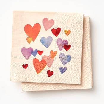 Valentine's Day Hearts Paper Napkins