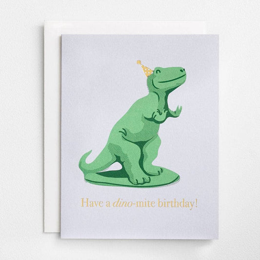 Dinomite Birthday Foil A2 Single Card