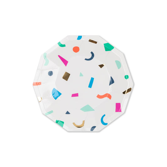 Confetti Paper Plates - Small