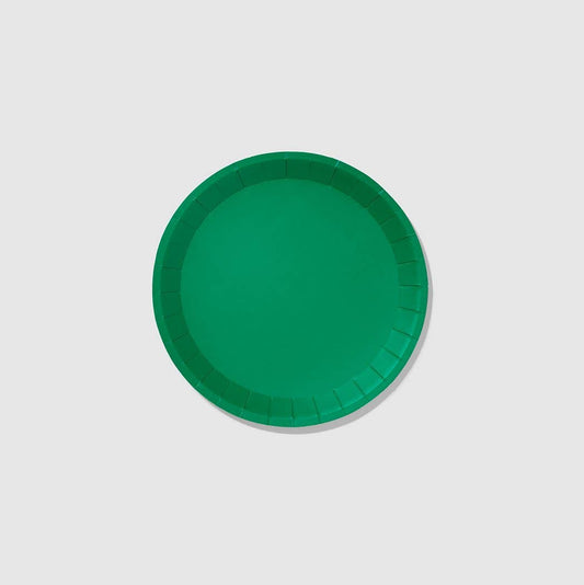 Green Paper Plates - Small