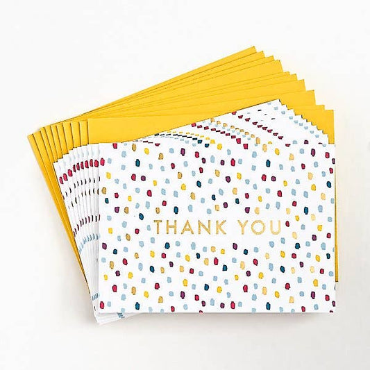 Colorful Flurry Thank You Stationery