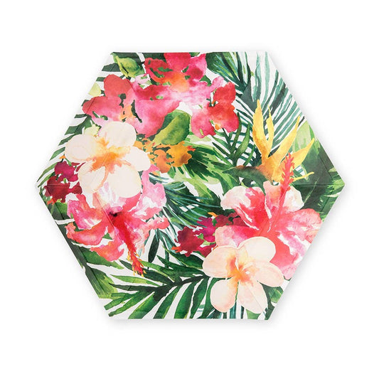 Tropical Floral Dinner Plate