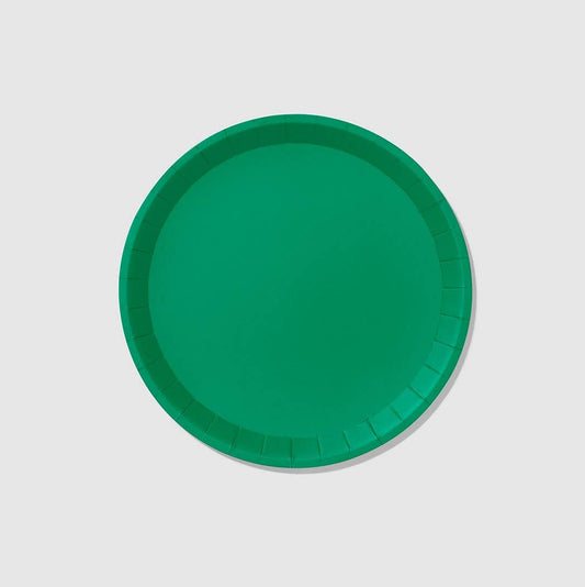 Green Paper Plates - Large