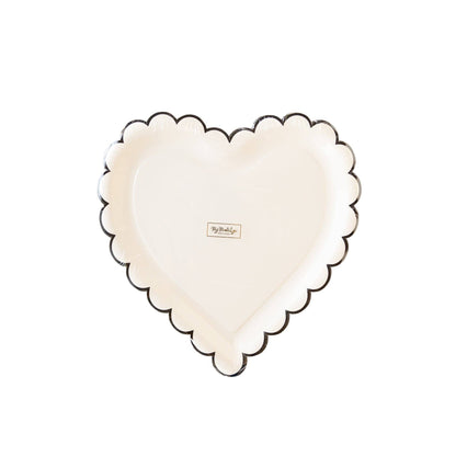 Scalloped Heart Paper Plate