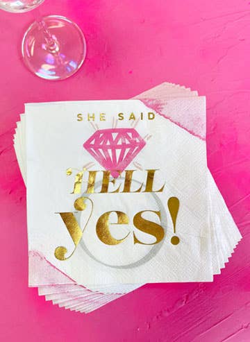 She Said Hell Yes Paper Napkins