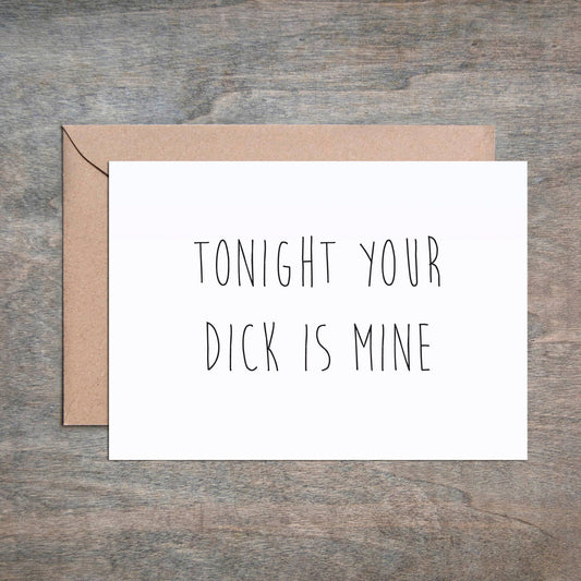 Dick is Mine Card
