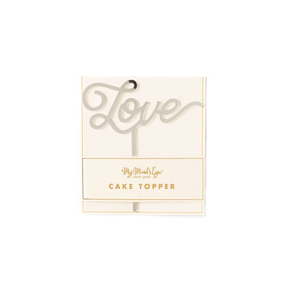Basic Love Cake Topper