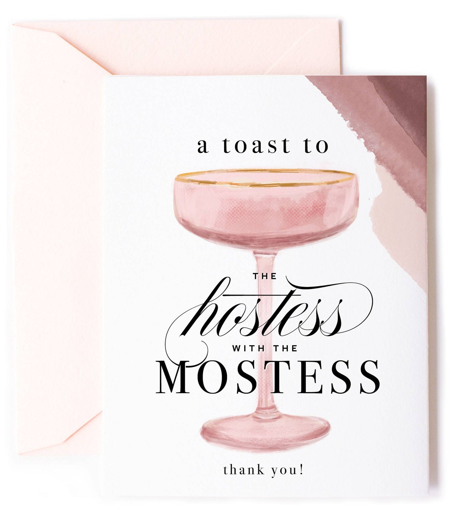 A Toast to the Hostess with the Mostess Card