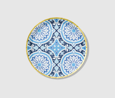 Amalfi Blues Paper Plates - Small