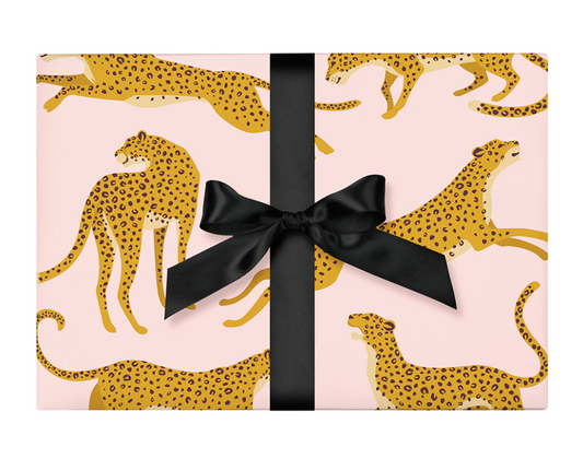 Blush Cheetah Wrapping Paper