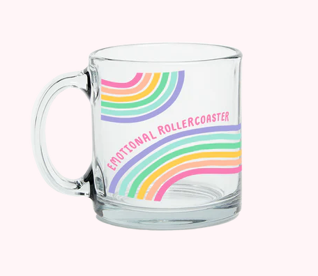 Emotional Rollercoaster Glass Mug