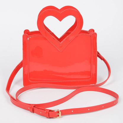 Red Heart Handle Bag