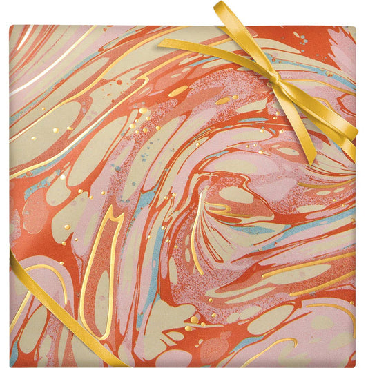 Pink Tones Marble Stone Wrapping Paper