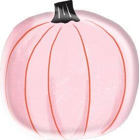 Happy Haunting Pink Pumpkin Shaped 7" Plate
