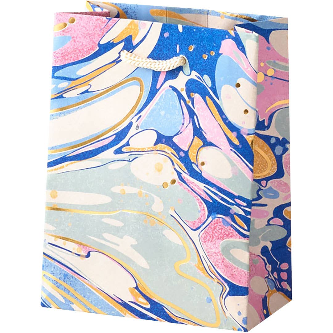 Pink and Blue Marble Gift Bag