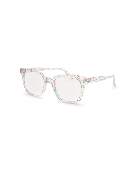 Clear Glitter Blue Light Glasses
