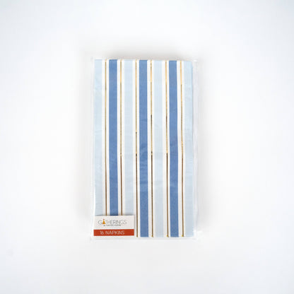 Blue Striped Guest Towel Napkins