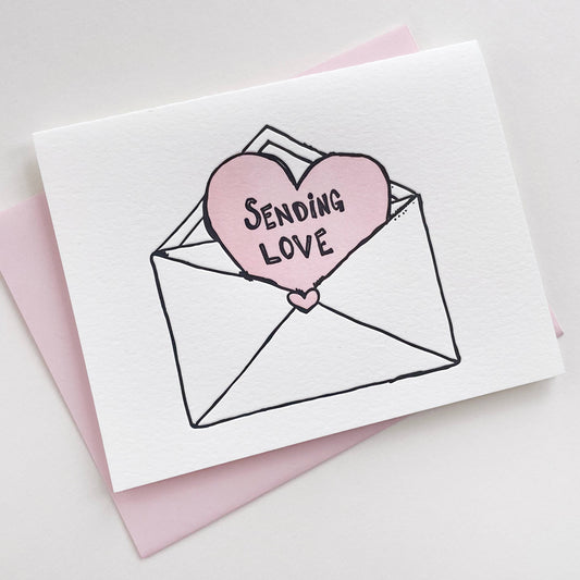 Sending Love Greeting Card