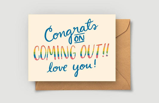 Congrats on Coming Out Card