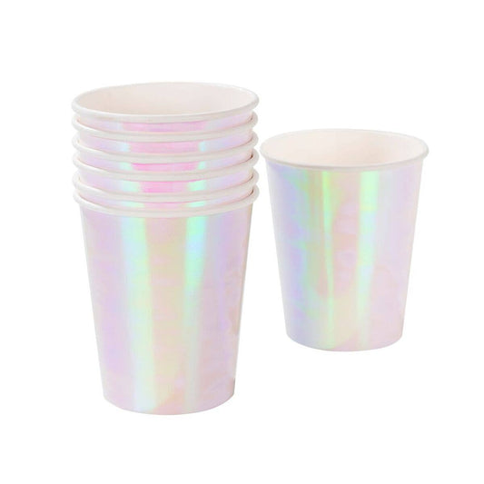 Pastel Iridescent Party Cups - 12 Pack