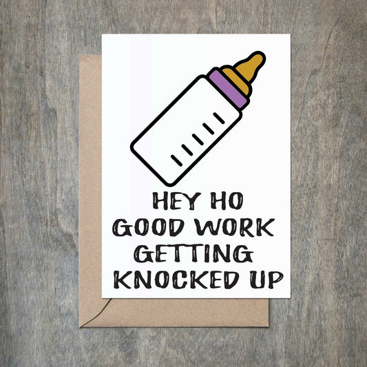 Knocked Up Baby Card