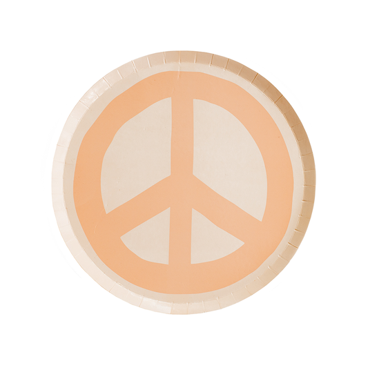 Peace Sign Paper Plates
