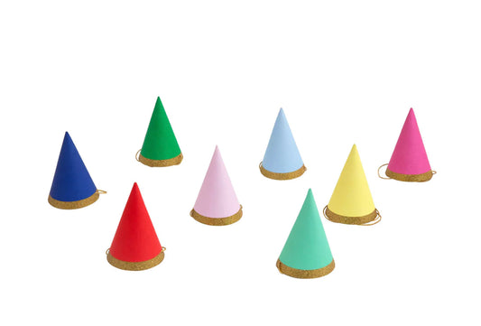 Multi-Color Mini Party Hats